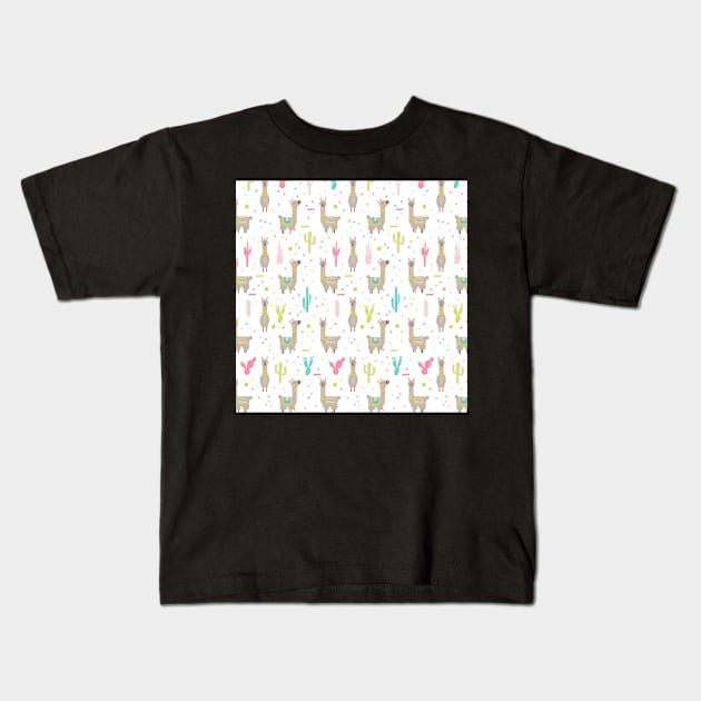 LLama Kids T-Shirt by melomania